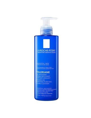 La Roche Posay Toleriane Double Cleanser Αφρώδες Gel Καθαρισμού Προσώπου Για Ευαίσθητο Δέρμα 400ml