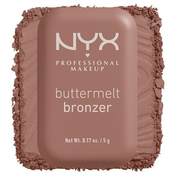 Nyx Professional Make Up Buttermelt Bronzer Powder Bronzer All Buttad Up 02 Καφέ 5g