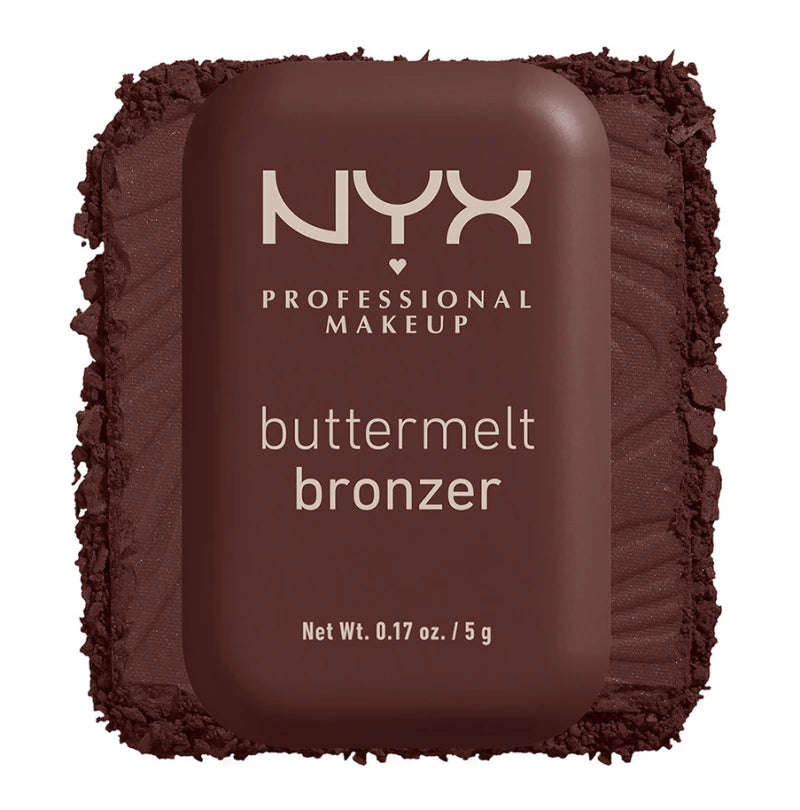 Nyx Professional Make Up Buttermelt Bronzer Powder Bronzer Butta Than U 08 Καφέ 5g