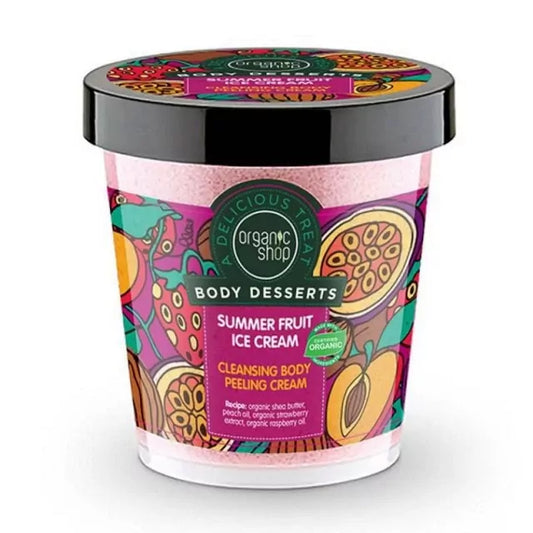 NATURA SIBERICA-Organic Shop Body Desserts Scrub Σώματος Summer Fruit Ice Cream 450ml